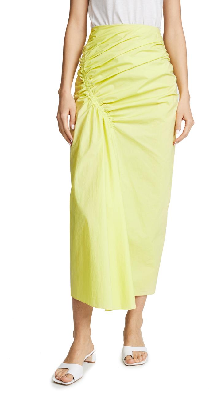 Pringle Of Scotland Gathered Poplin Skirt