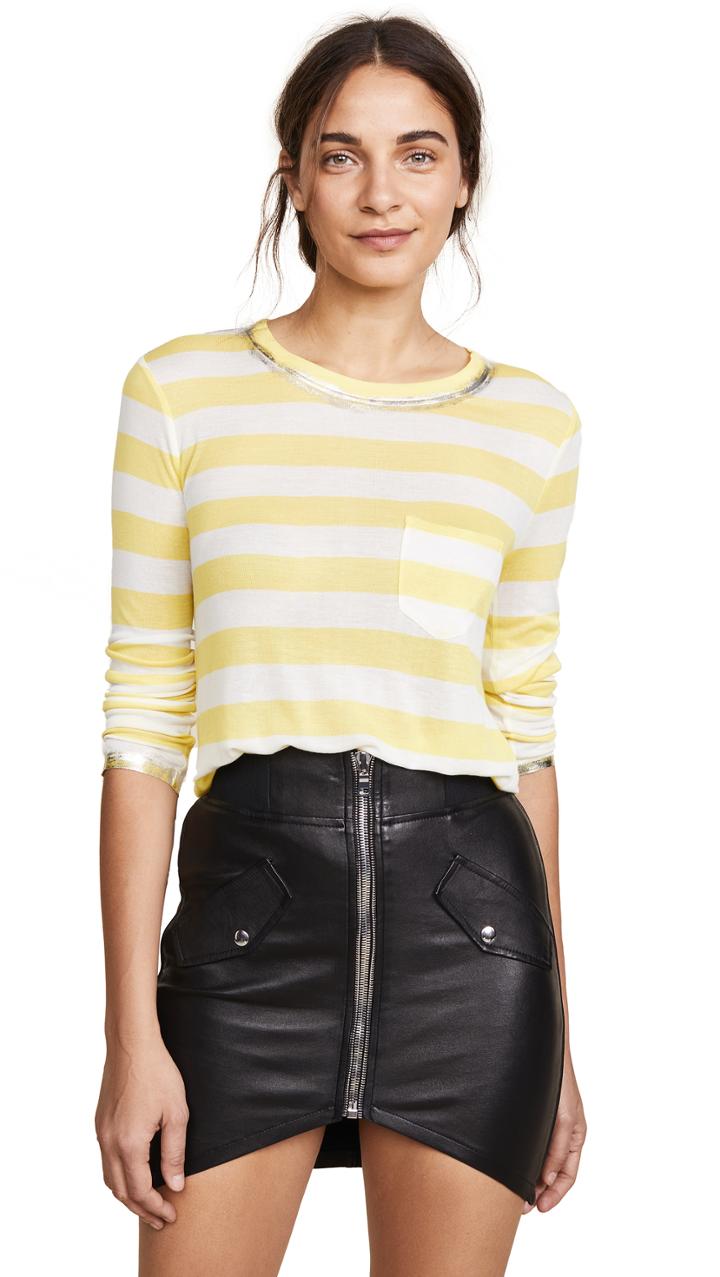 Zadig Voltaire Reja Rib Raye Tee