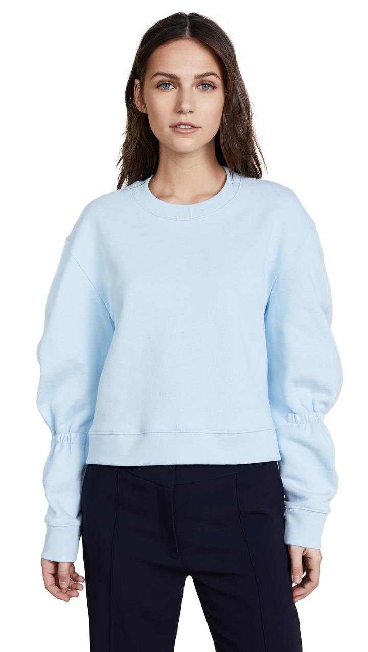 Tibi Sculpted Sleeve Sweatshirt