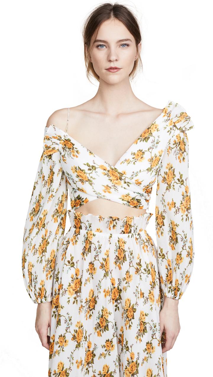 Zimmermann Golden Surfer Bodice Blouse