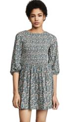 Apiece Apart Olivia Smocked Mini Dress