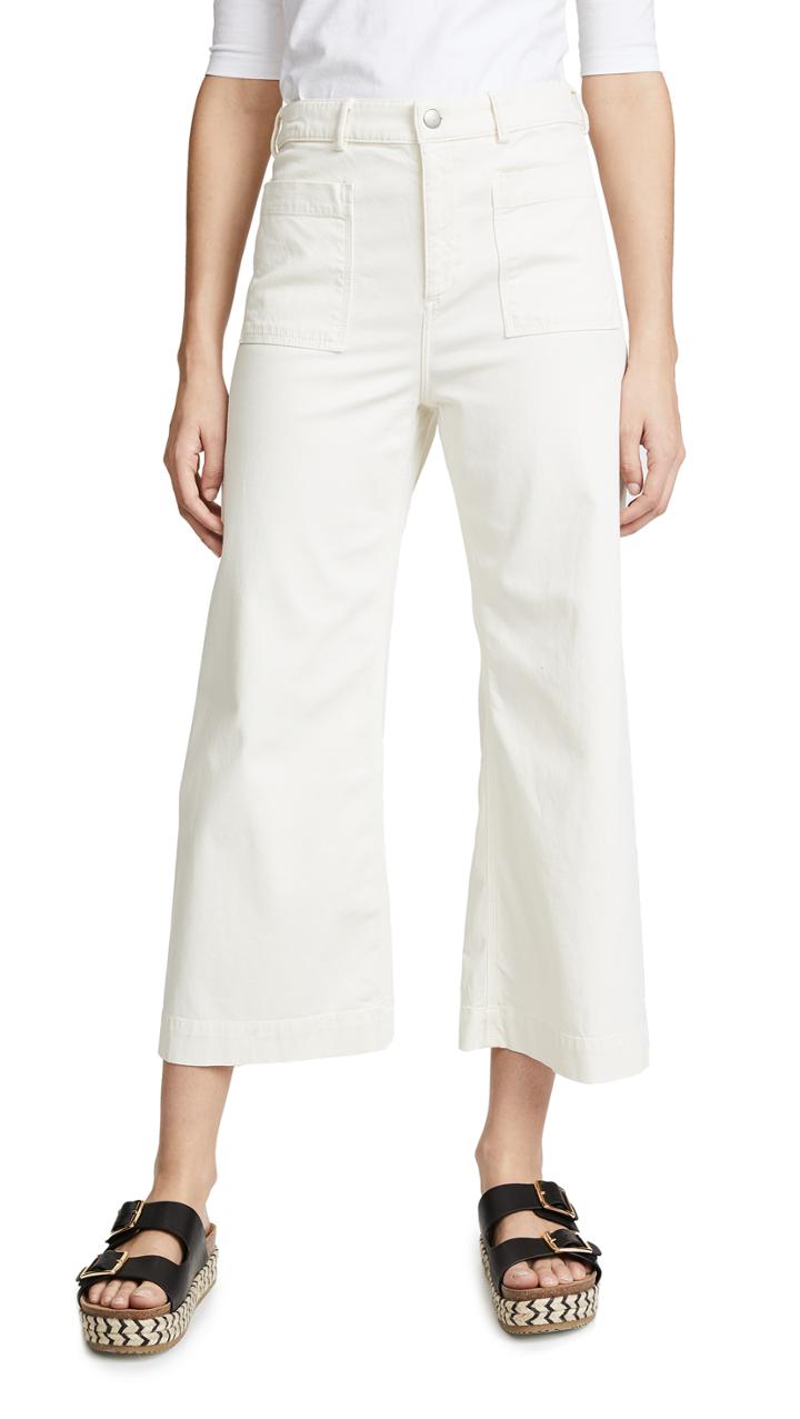 Ag The Etta Waistless Wide Leg Cropped Jeans