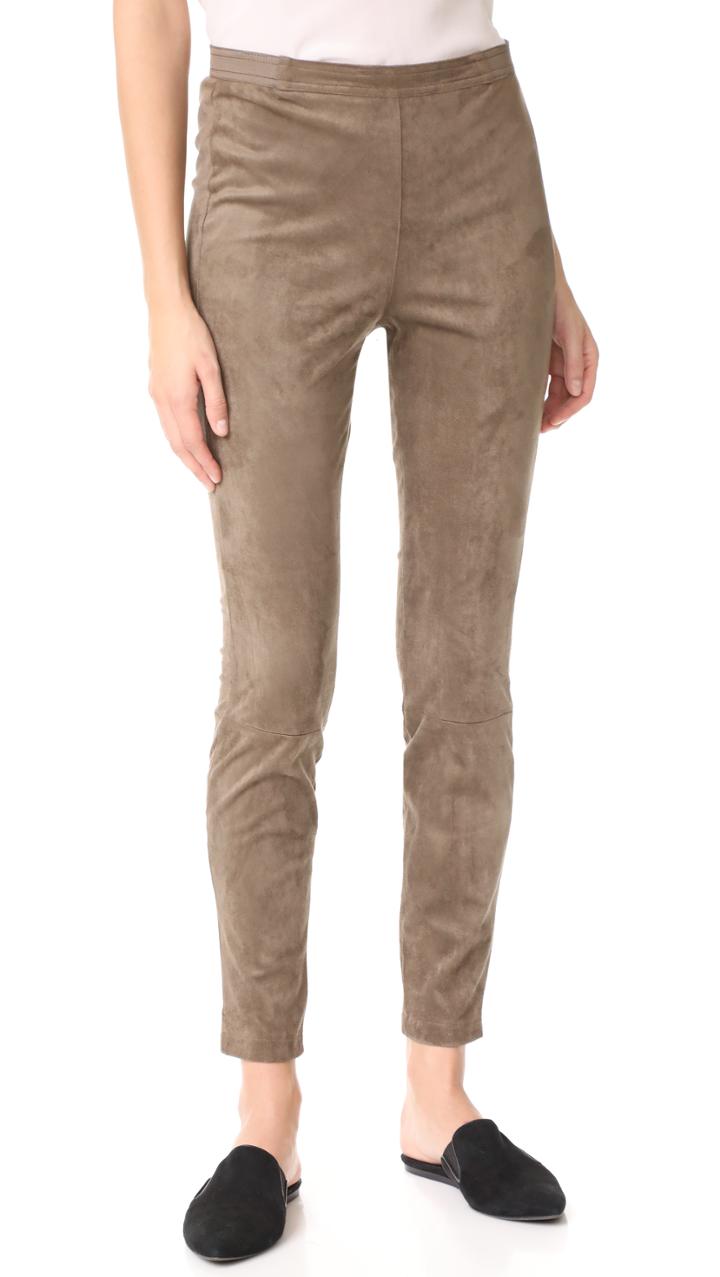 Bb Dakota Violet Faux Suede Leggings