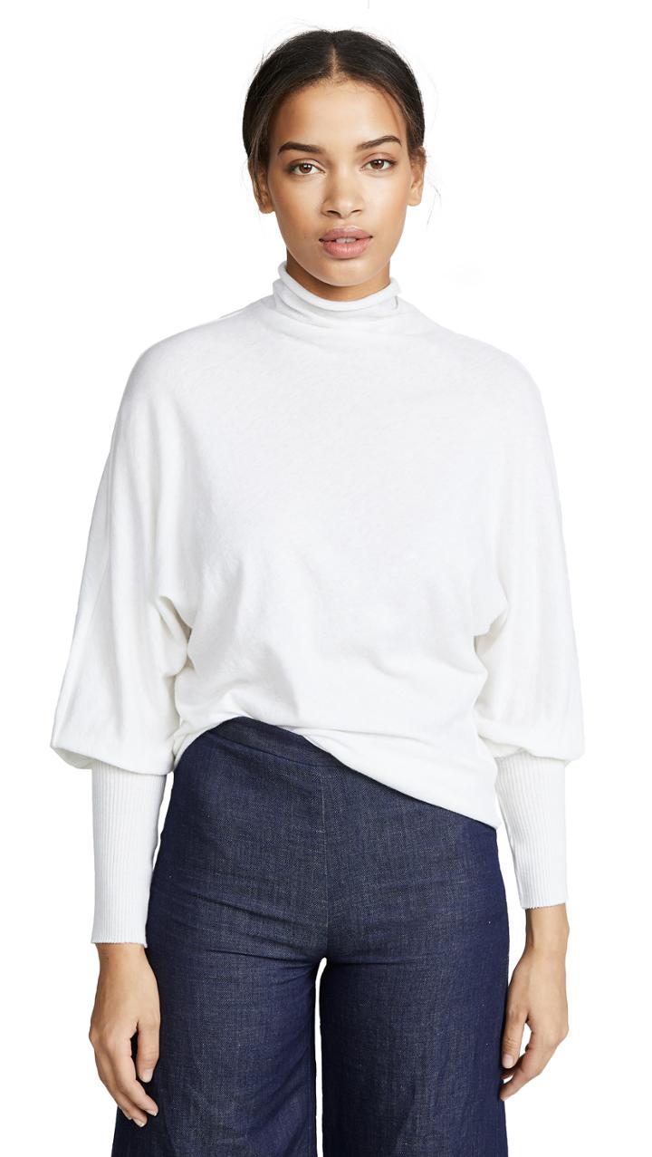 Enza Costa Cuffed Dolman Sweater