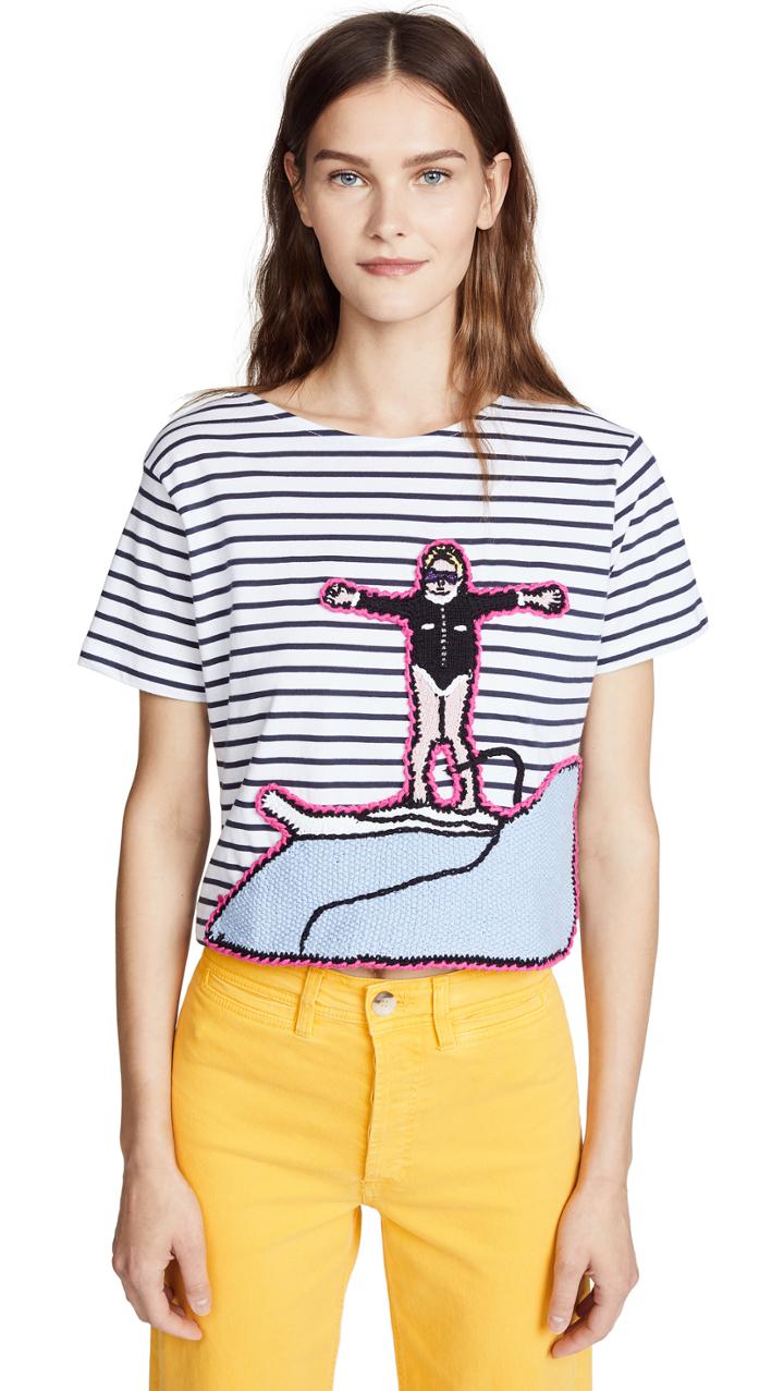 Michaela Buerger Cropped Surfing Tee