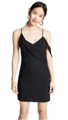 Michelle Mason Mini Dress With Draped Cowl Neckline