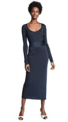 3 1 Phillip Lim Metallic Rib Midi Dress