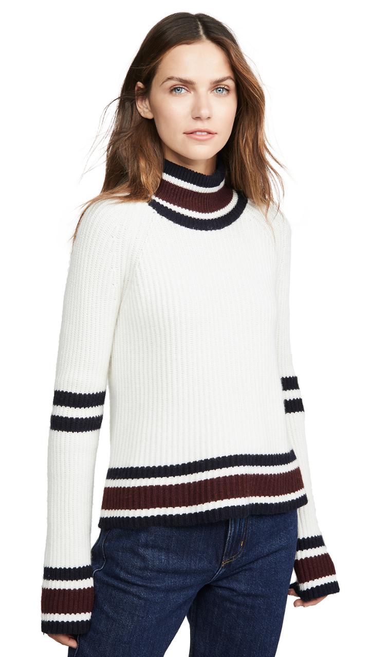Autumn Cashmere Boxy Mock Neck Sweater