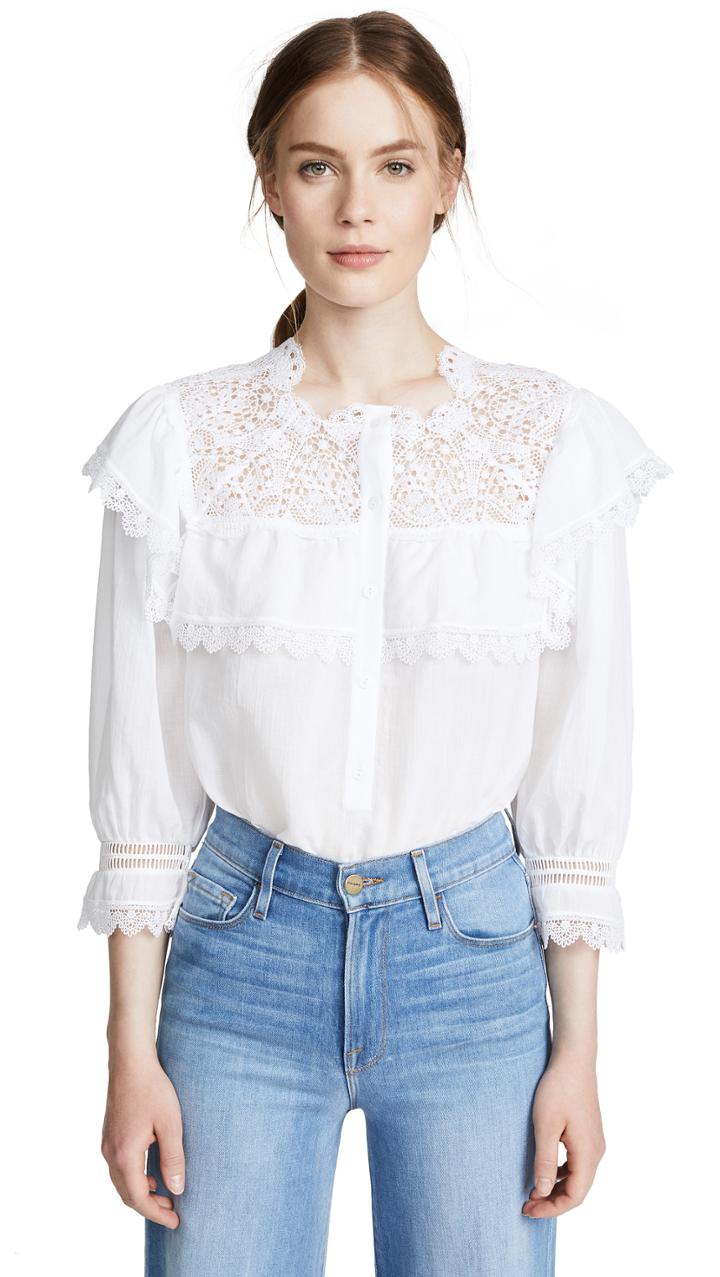 Vilshenko Clarissa Crinkle Blouse