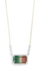 Meira T 14k Watermelon Tourmaline Necklace