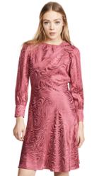 Rebecca Taylor Long Sleeve Swirl Jacquard Dress