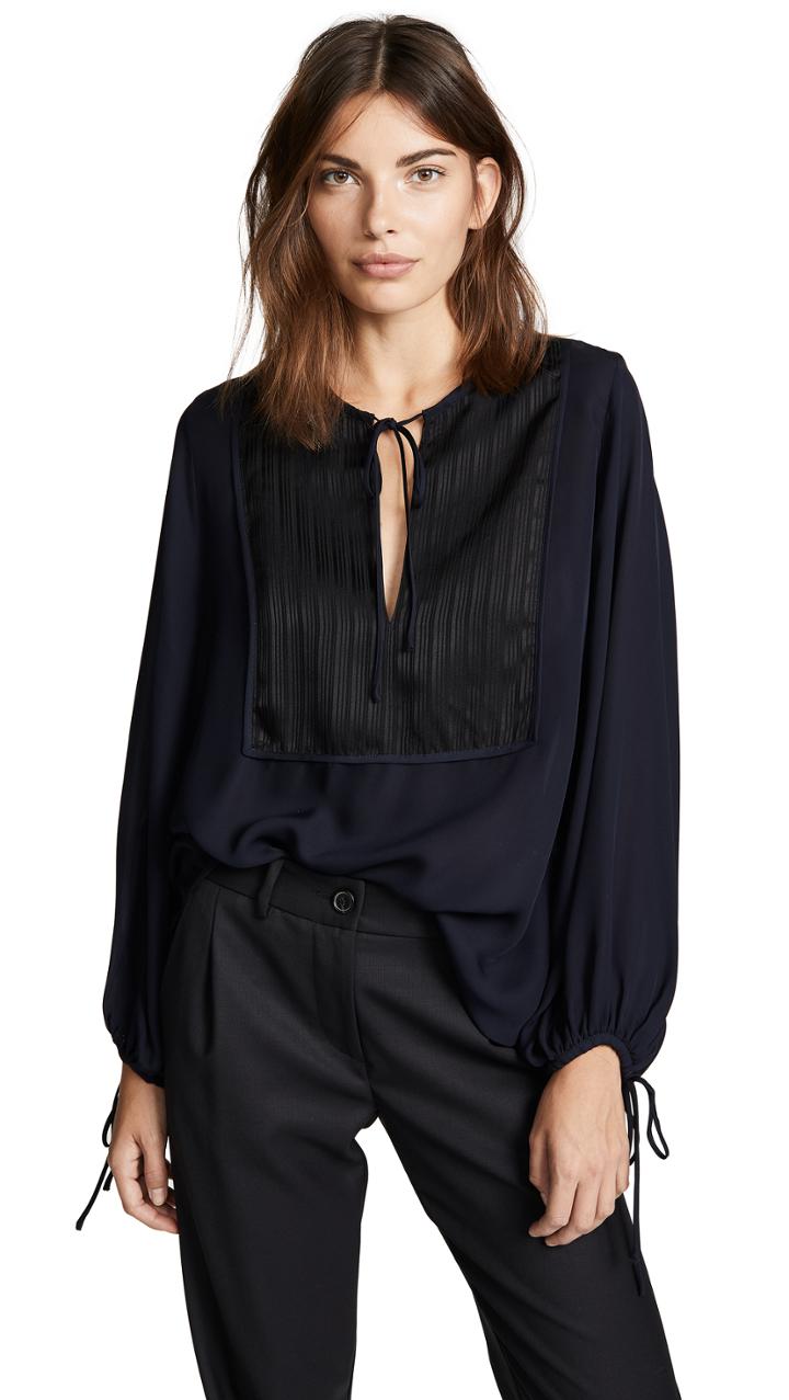 Nili Lotan Rena Silk Top