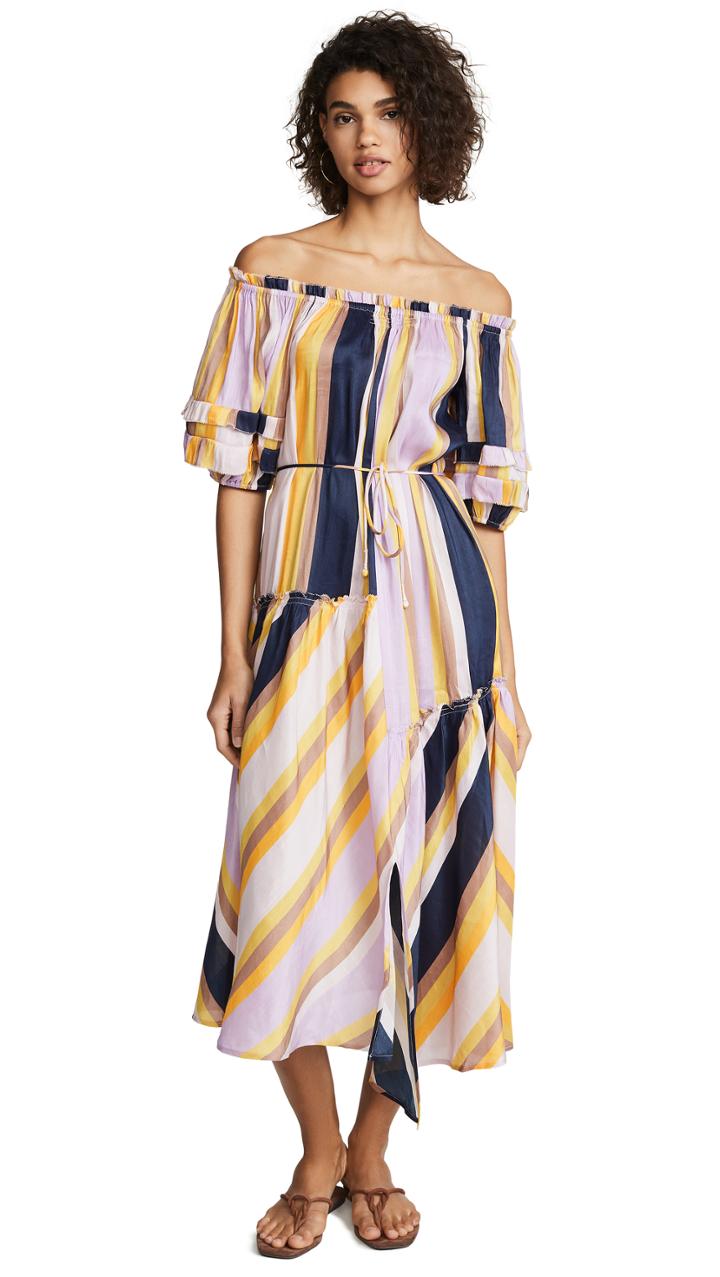 Apiece Apart Sandrine Off Shoulder Dress