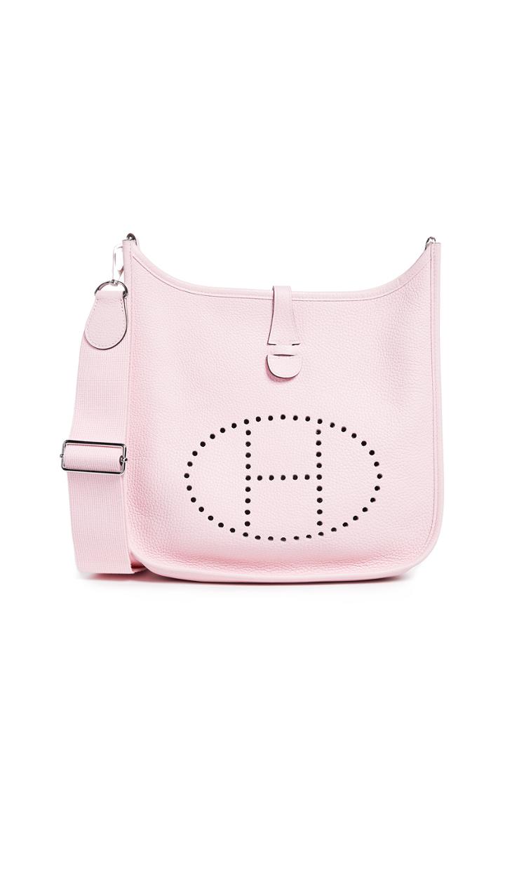 What Goes Around Comes Around Hermes Pink Clemence Evelyne Iii Pm Bag