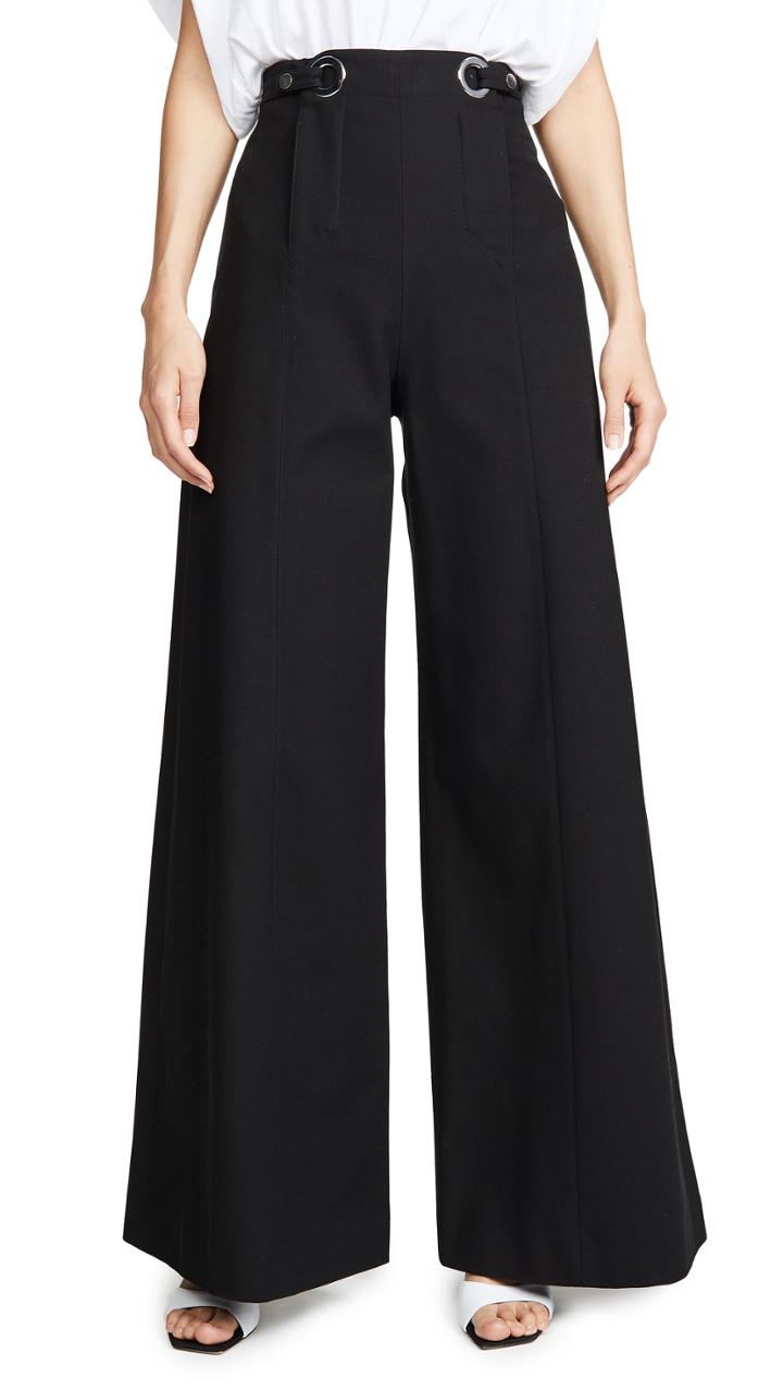 Rosetta Getty Grommet Tab Trousers