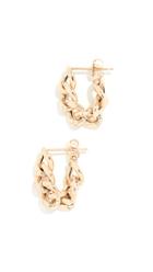 Zoe Chicco 14k Gold Chain Hoop Earrings