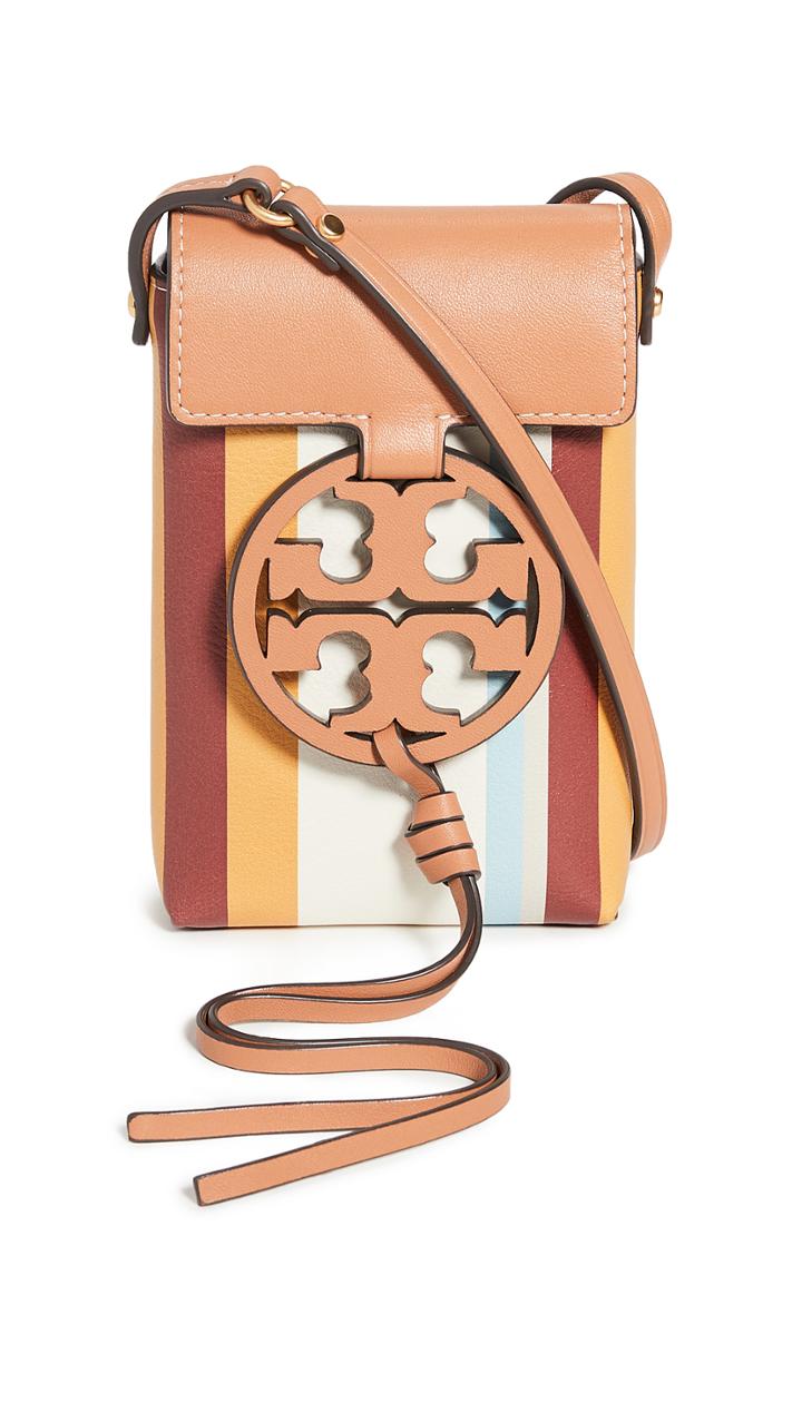 Tory Burch Miller Stripe Phone Crossbody