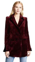 Valentina Shah Velvet Boyfriend Jacket