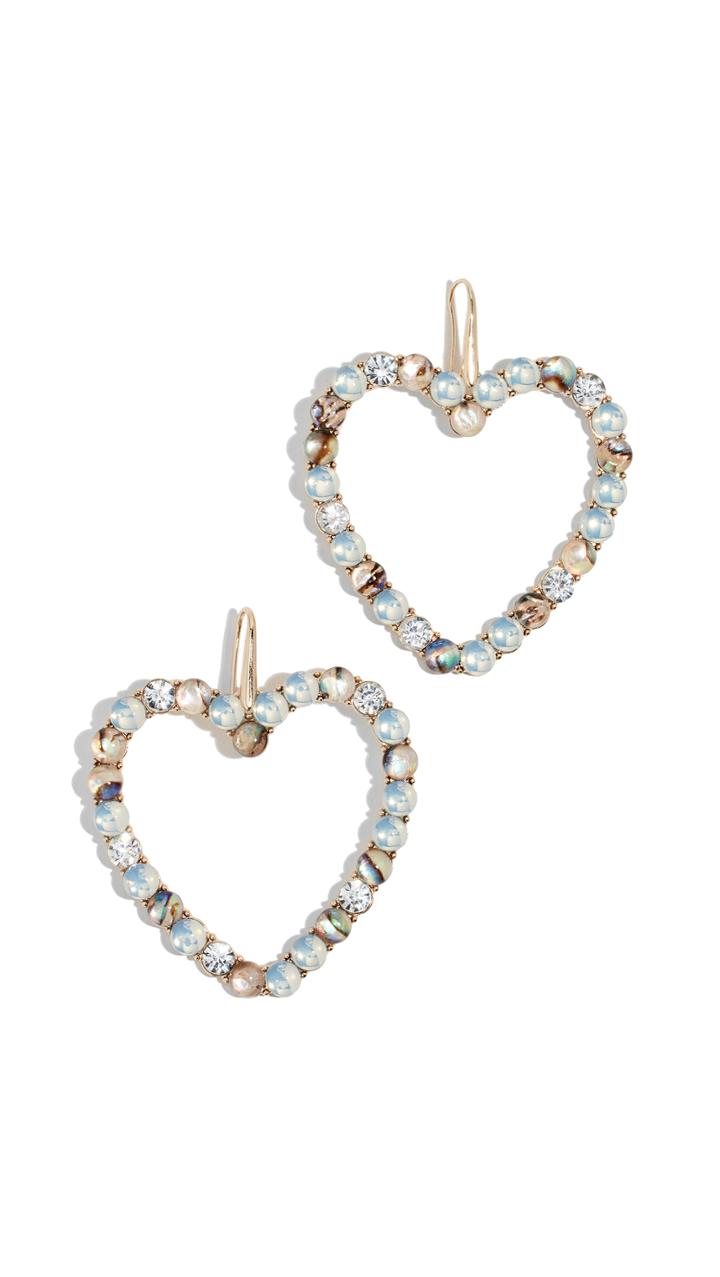Baublebar Stone Heart Drop Earrings