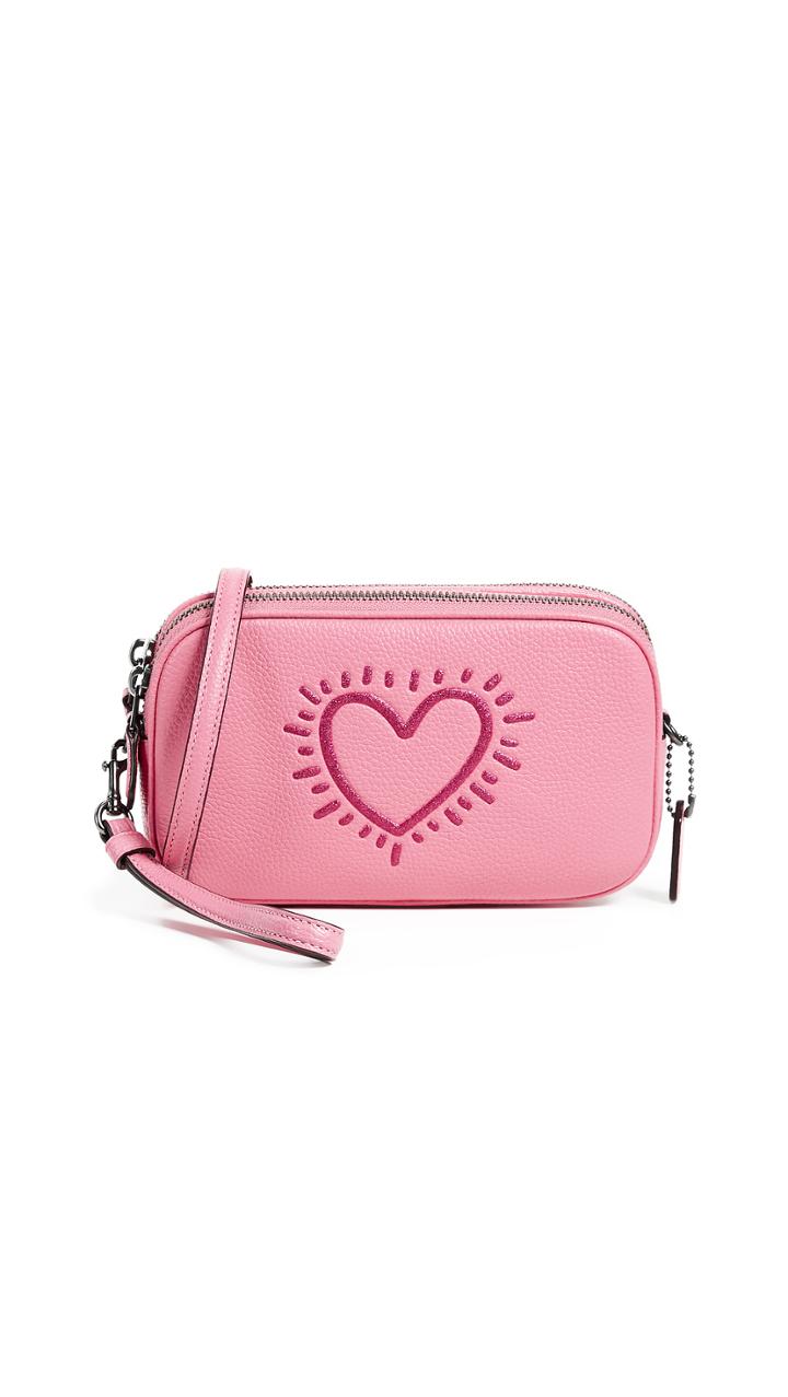 Coach 1941 X Keith Haring Glitter Cross Body Clutch