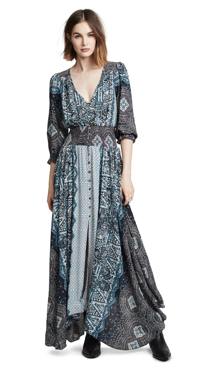 Free People Mexicali Rose Maxi Dress