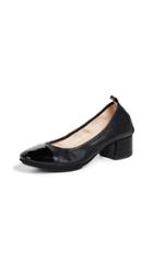 Yosi Samra Newton Cap Block Heel Pumps