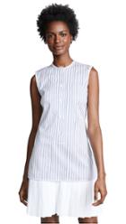 Victoria Victoria Beckham Pleat Hem Shirtdress
