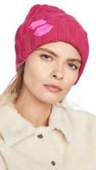 Off White Knit Pop Color Hat
