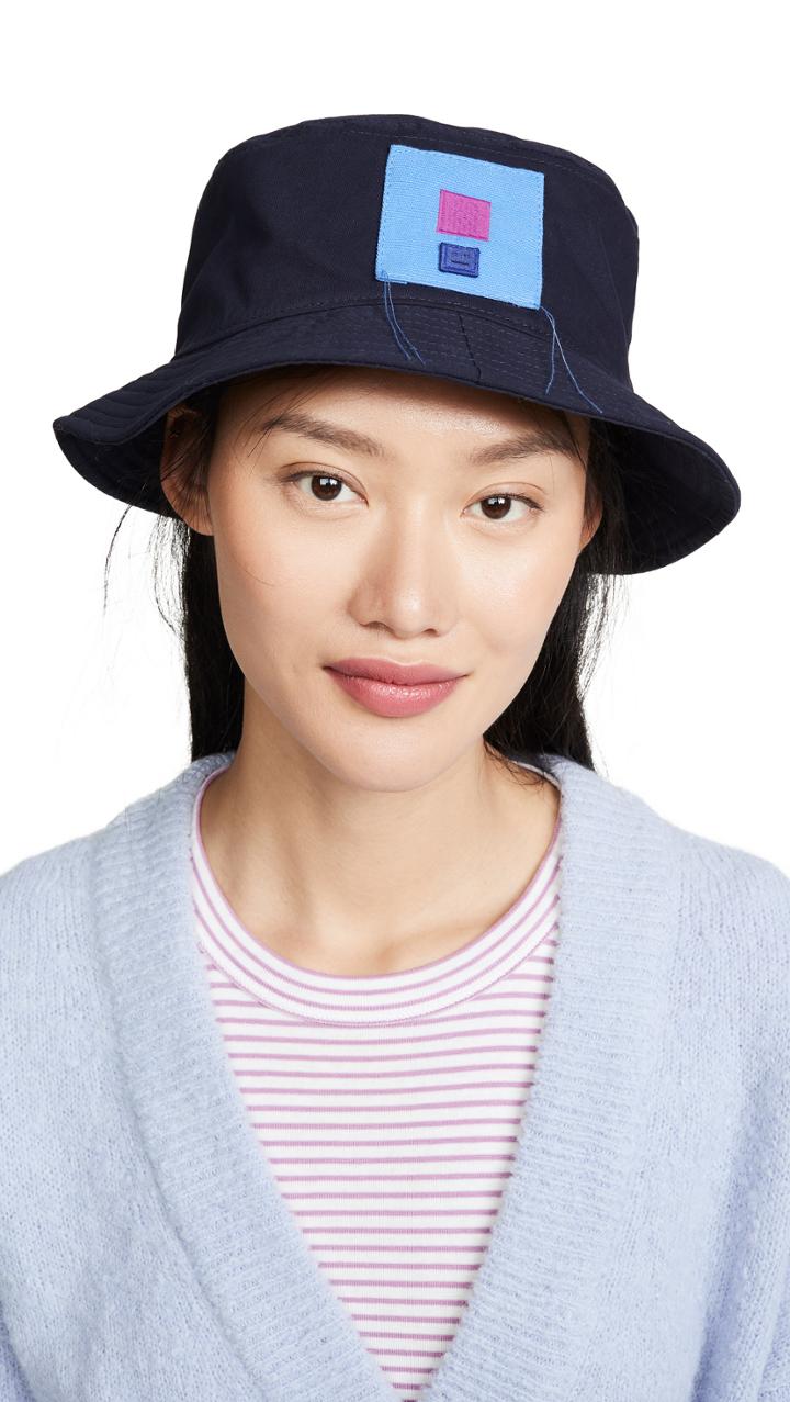 Acne Studios Buk Face Co Tw Flag Bucket Hat