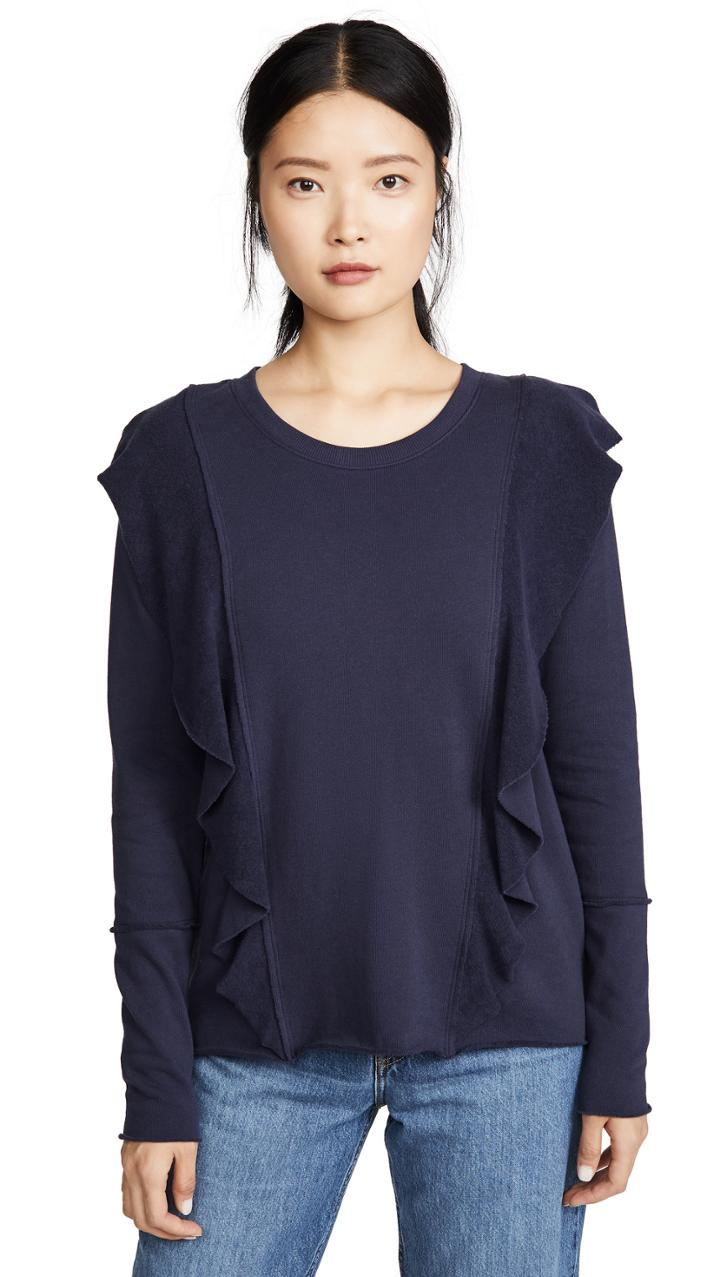 Goldie Ruffle Front Sweatshirt