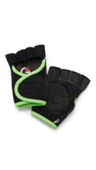 G Loves Black With Lime Workout Gloves