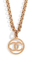 What Goes Around Comes Around Chanel Cc On Round Necklace
