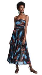 Diane Von Furstenberg Strapless Mesh Dress