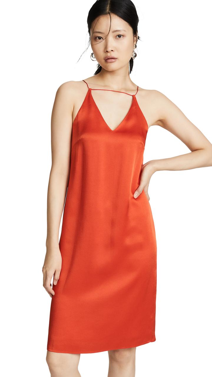 Rosetta Getty Wrap Front Slip Dress