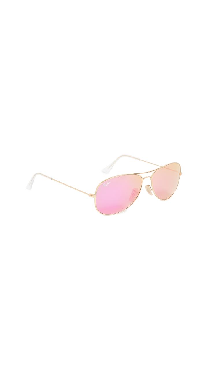 Ray Ban Rb3362 Mirrored Shrunken Aviator Sunglasses