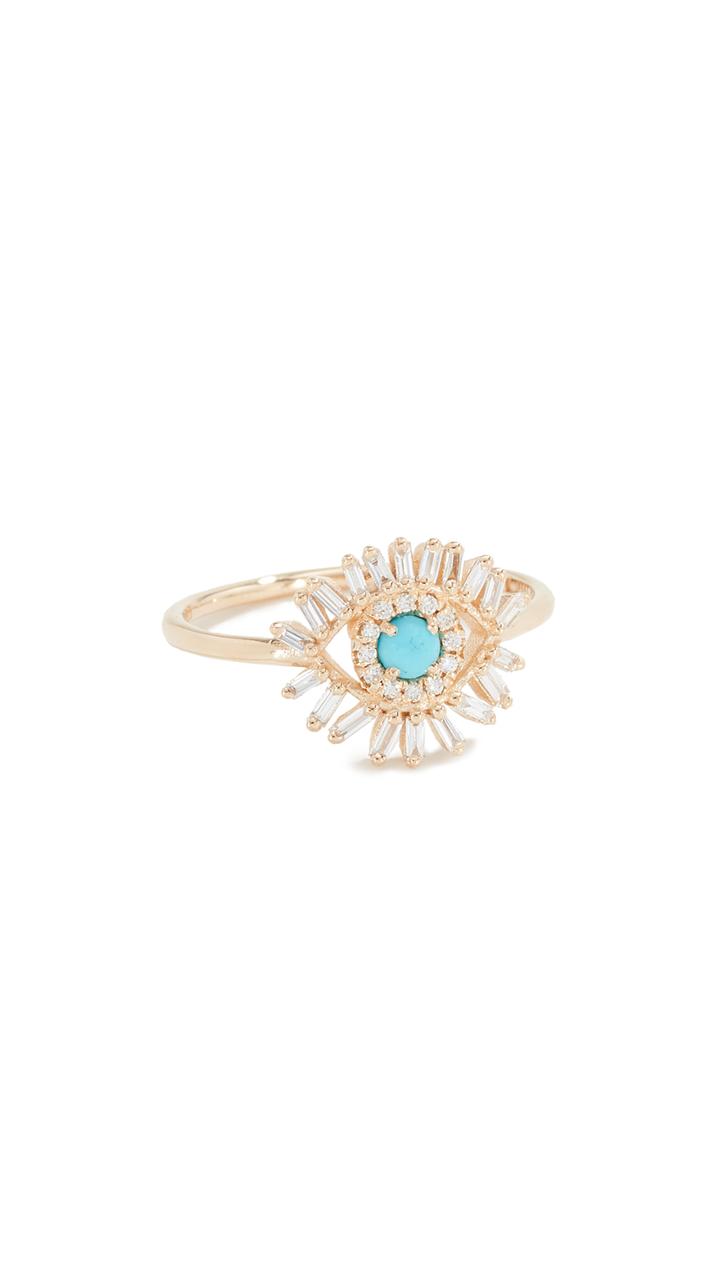 Suzanne Kalan 18k Evil Eye Ring