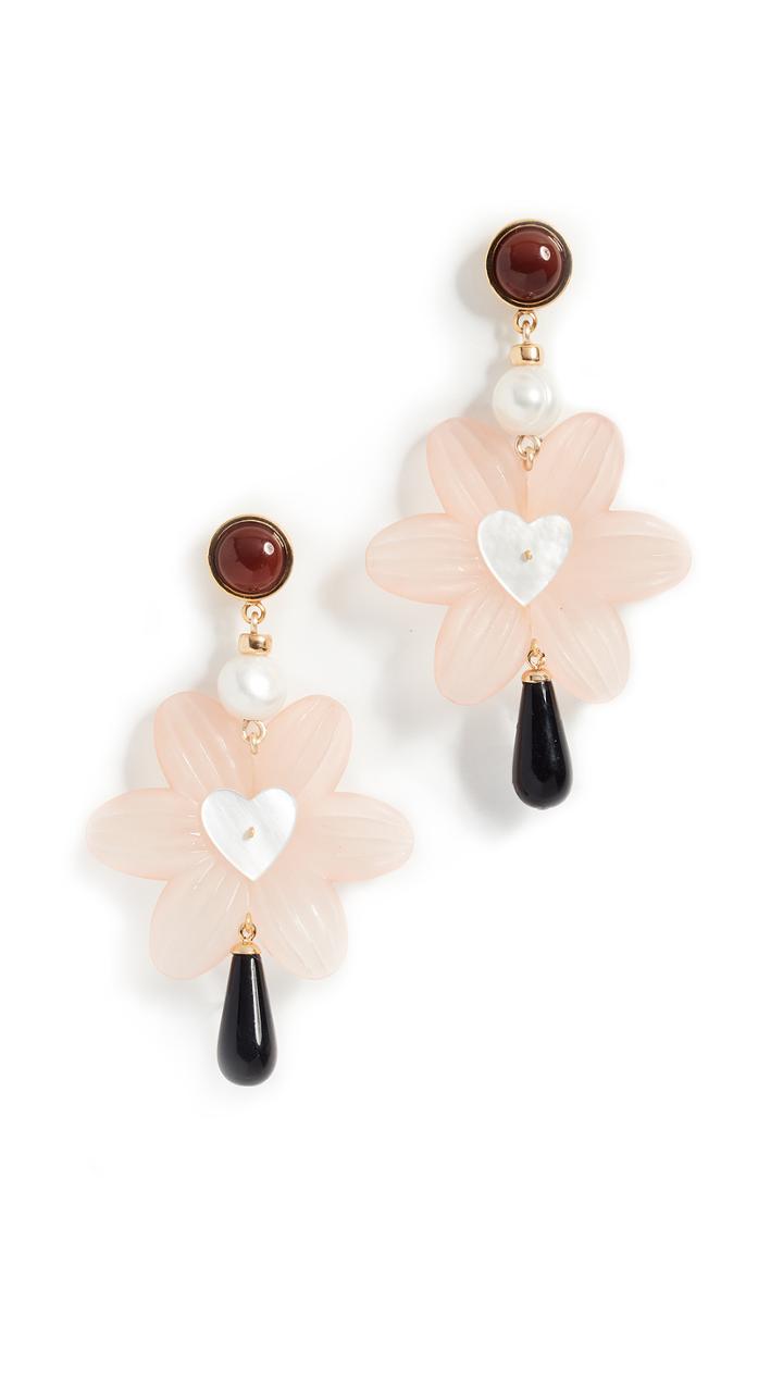 Lizzie Fortunato Sal Heart Earrings