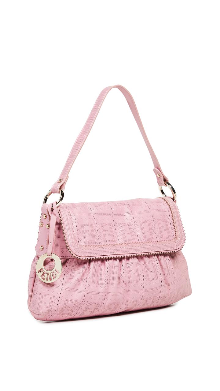 What Goes Around Comes Around Fendi Pink Perforated Chef Bag
