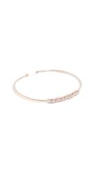 Suzanne Kalan 18k Rose Gold Diamond Baguettes Bangle Bracelet