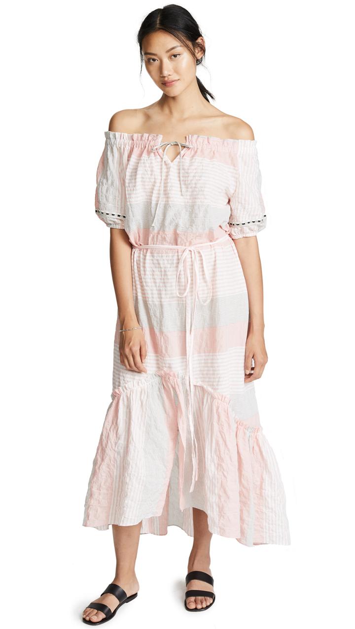 Lemlem Dera Off Shoulder Dress