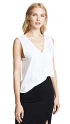 The Range Stark Jersey Sleeveless Double V Top