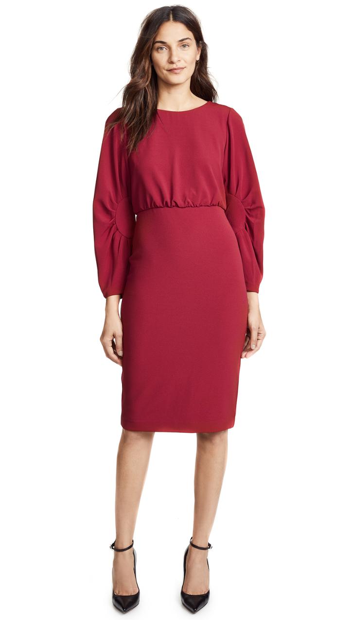 Badgley Mischka Collection Crew Neck Dress