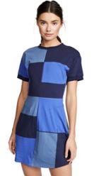 Derek Lam 10 Crosby Patchwork T Shirt Dress