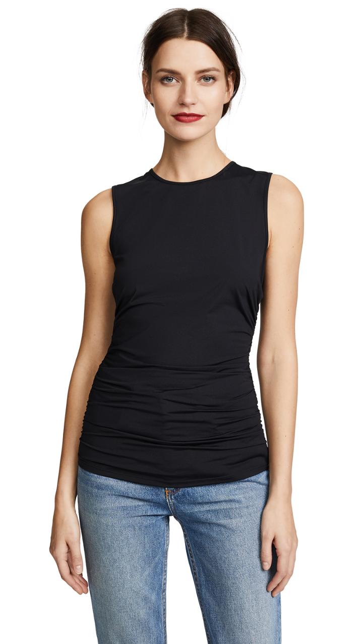 Theory Ruched Shell Top