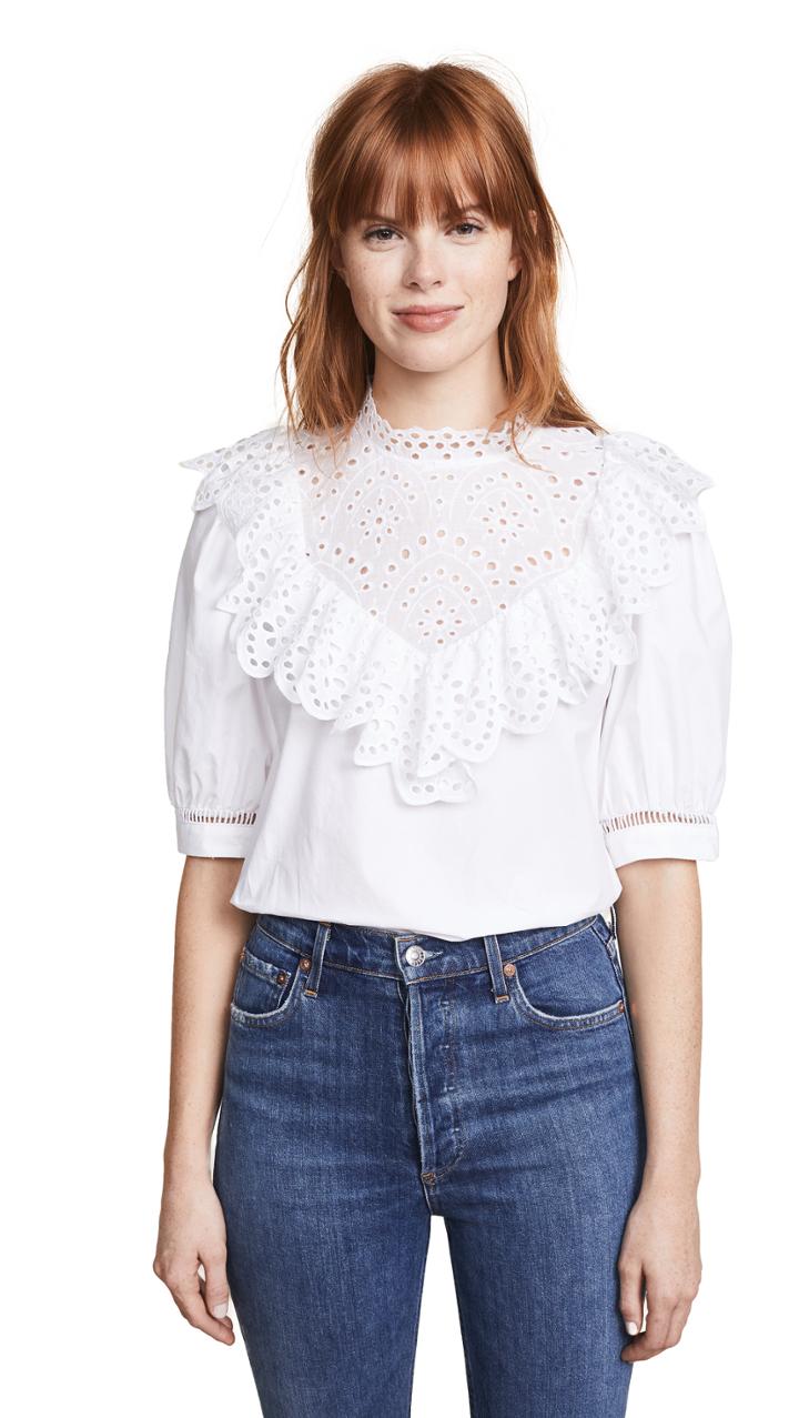 Endless Rose Mixed Media Blouse