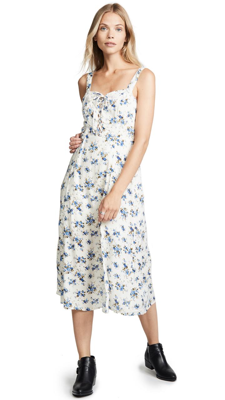 Rahi Bouquet Lace Up Dress