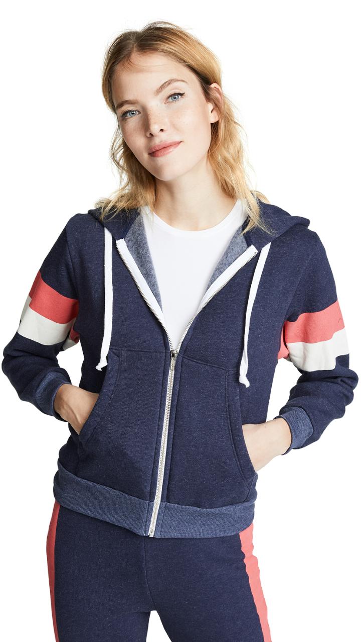 Wildfox Varsity Stripe Reagan Hoodie