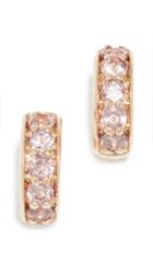 Jane Taylor 14k Garnet Huggie Earrings
