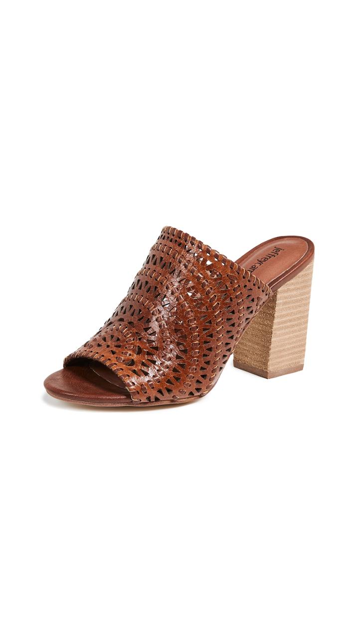 Jeffrey Campbell Kelowna Woven Block Heel Mules