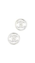 What Goes Around Comes Around Chanel Turn Medium Circle Clip On Earrings